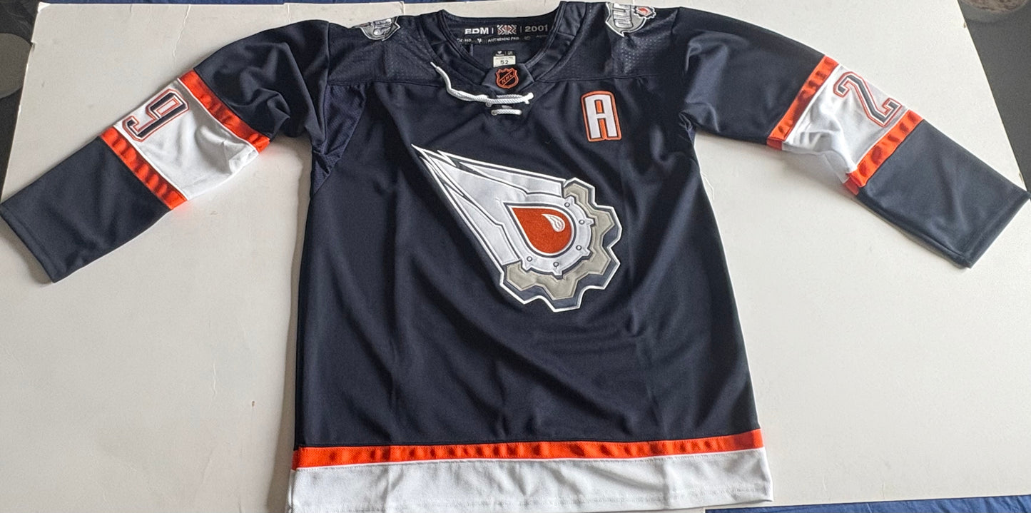 Edmonton Oilers NHL Shirt Blue Size 52 Draisaitl 29 Blue A