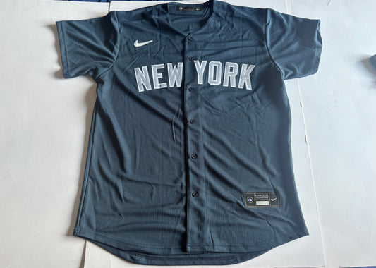 New York Yankees MLB Baseball Shirt Large Blue Jeter 2