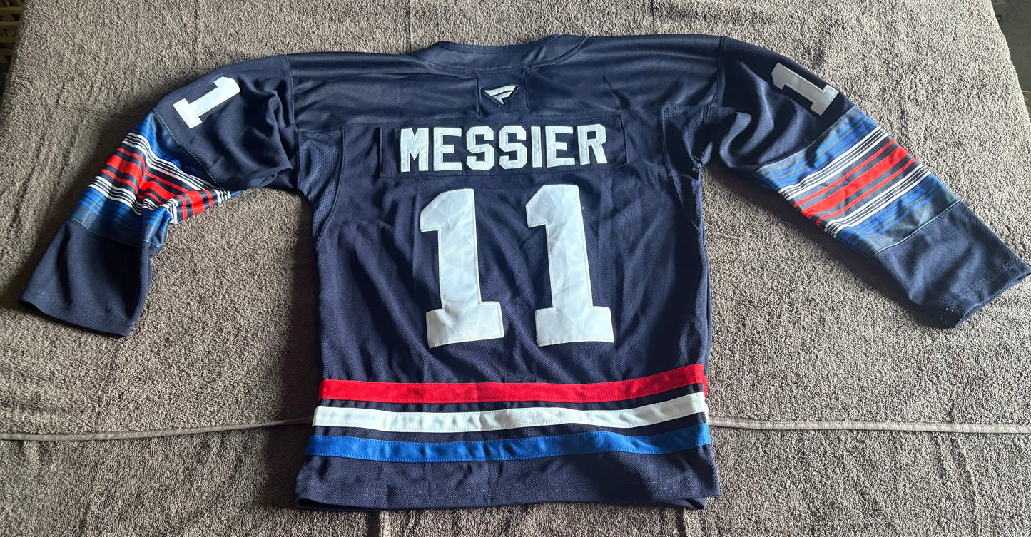 New York Rangers NHL Shirt Size 52 Messier 11 C Blue