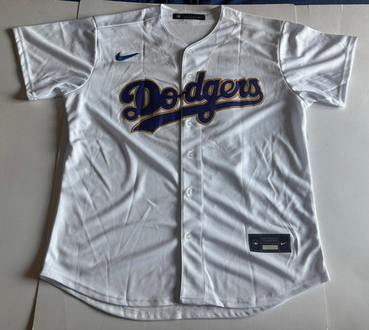 Los Angeles Dodgers Ohtani MLB Baseball Shirt 17 White Large