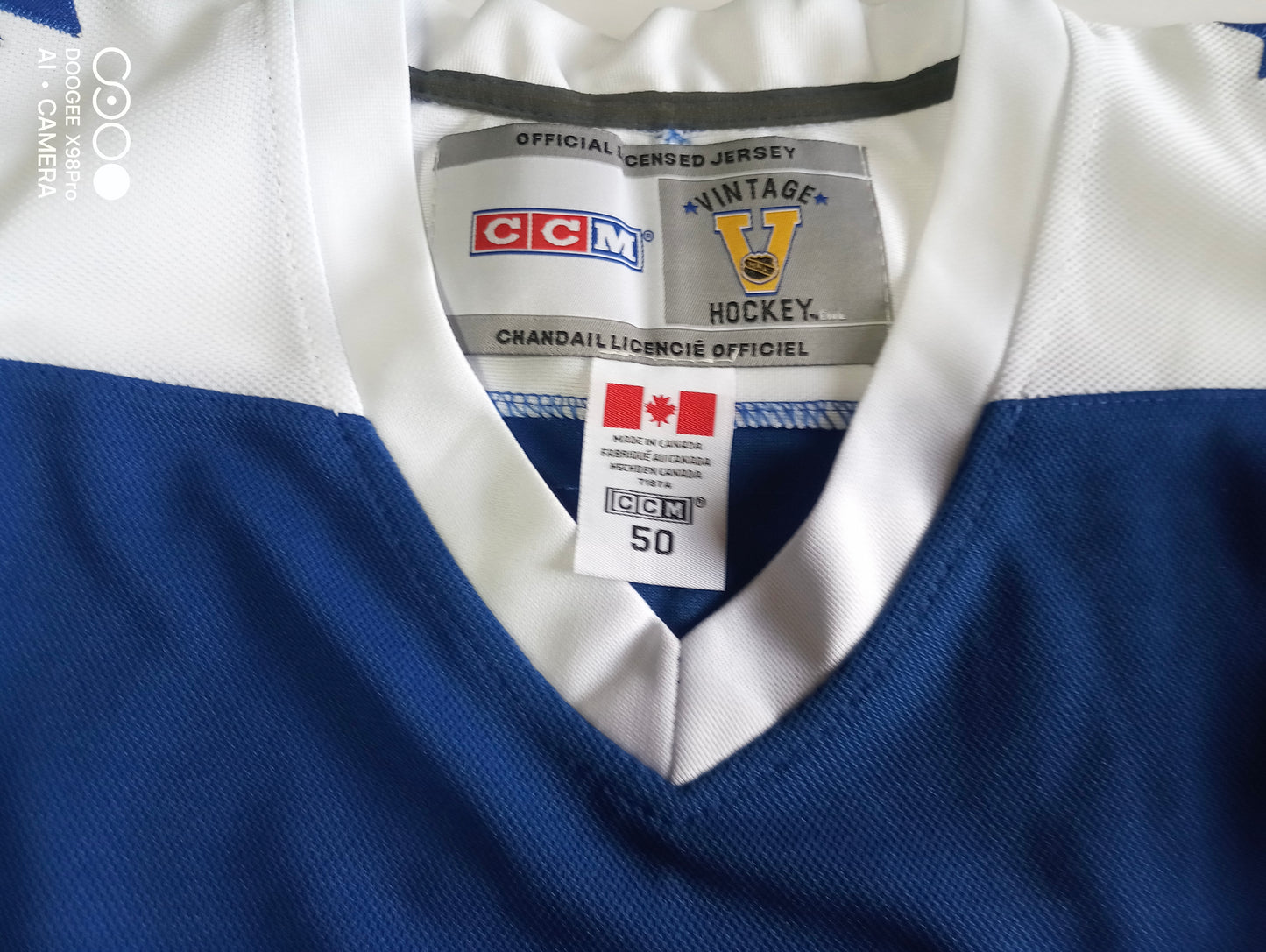Toronto Maple Leafs CCM NHL Shirt Blue White Size 50 Nylander 88