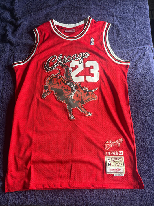 Chicago Bulls M&N NBA HardWood Classics Basketball Vest Large Jordan 23