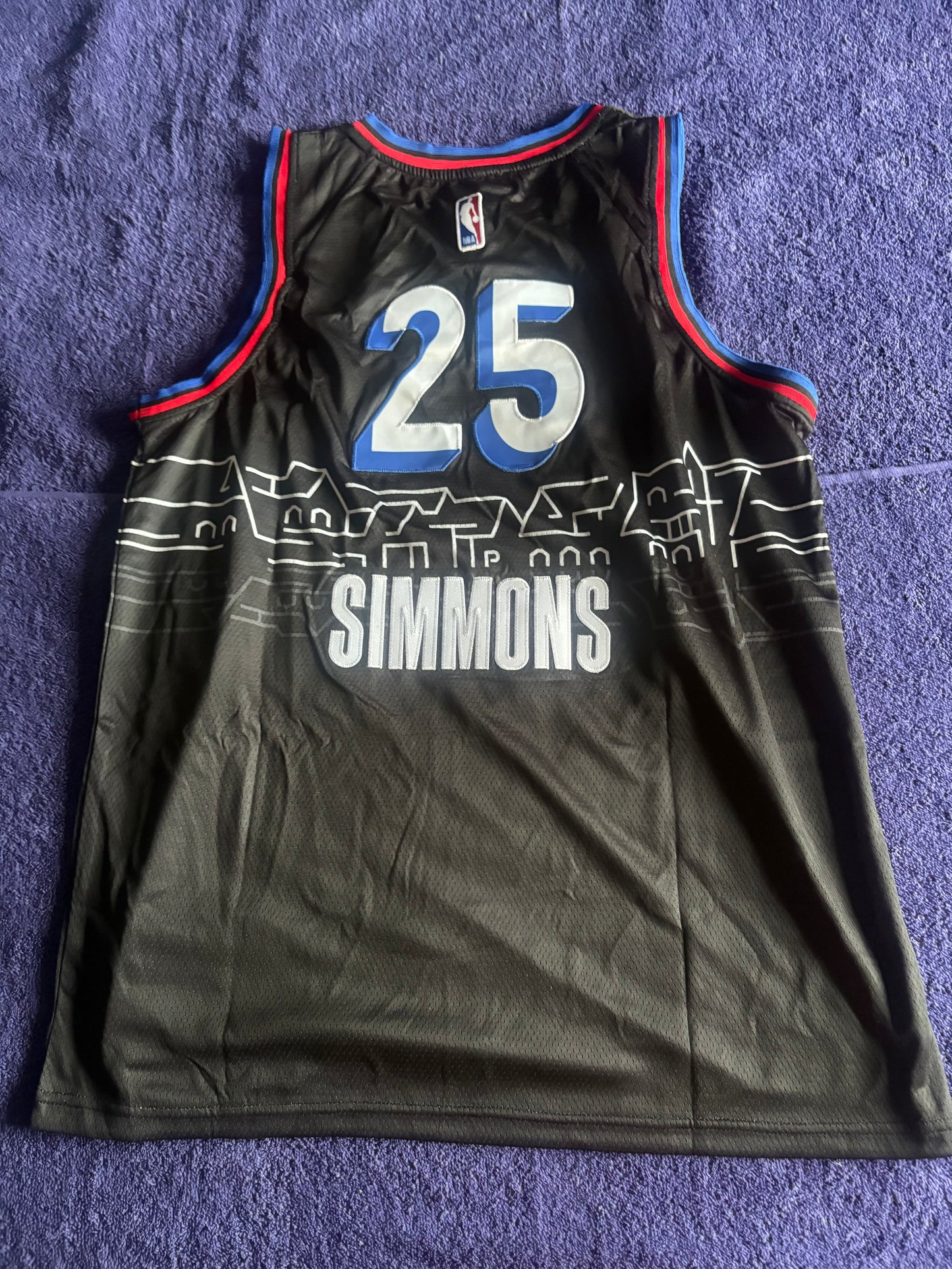 Philadelphia 76ers Fan NBA Basketball Vest Size 50 Simmons 25