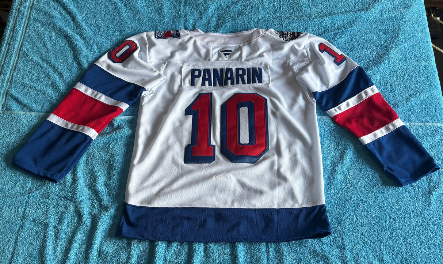 New York Rangers NHL Shirt Size 52 Panarin 10 A White
