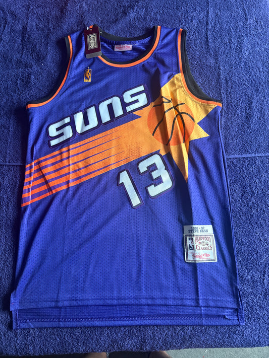 Phoenix Suns M&N NBA HardWood Classics Basketball Vest Large Nash 13