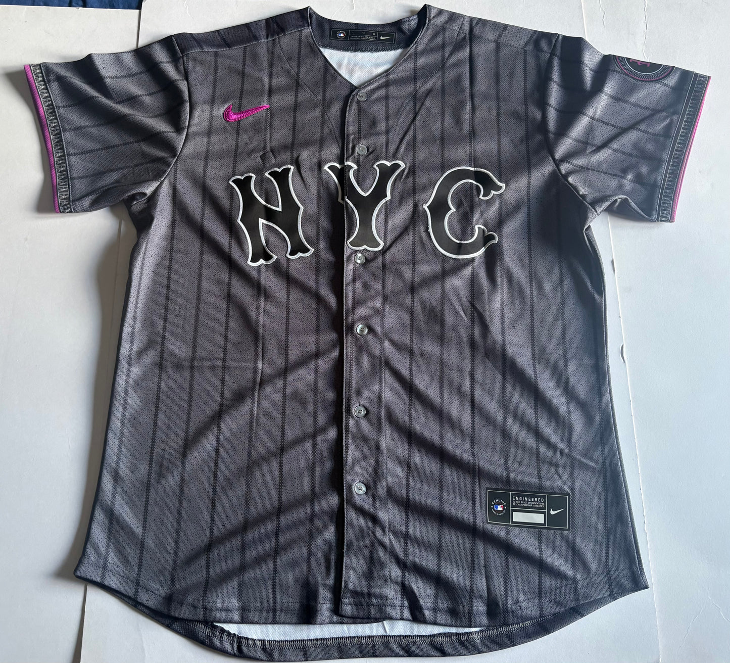 New York Mets MLB Baseball Shirt Large Soto Grey 22