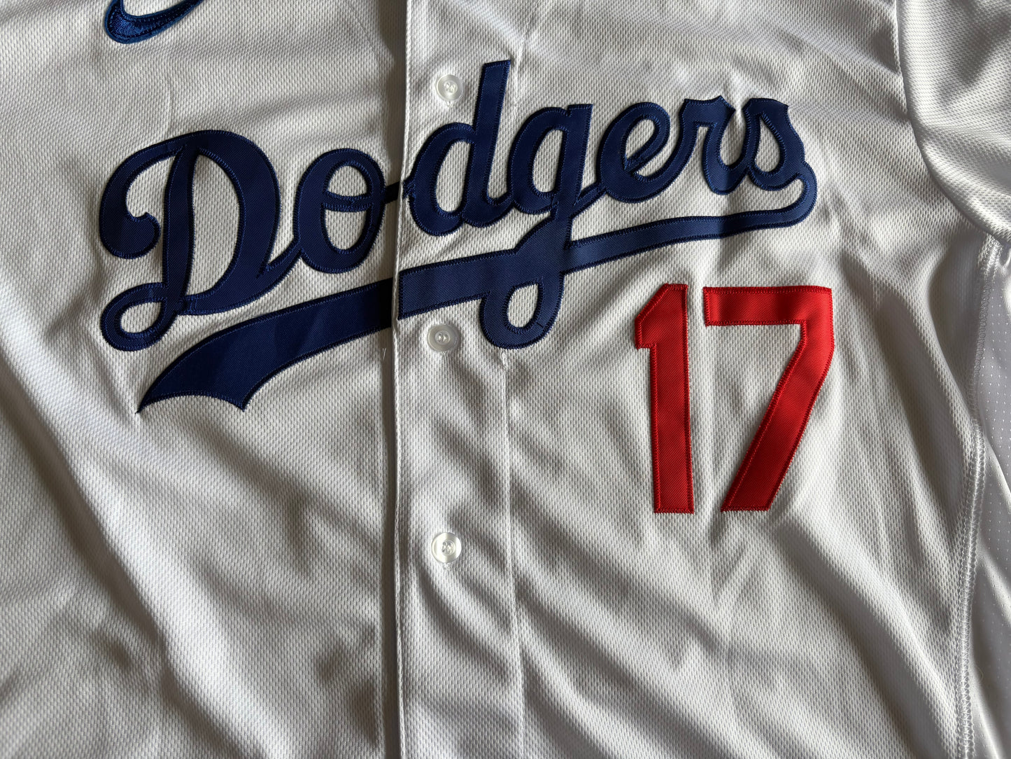 Los Angeles Dodgers Ohtani MLB Baseball Shirt White 17Large