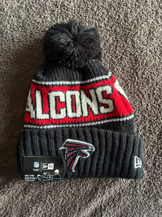Atlanta Falcons NFL Bobble Beanie Multi Colour With Tags on