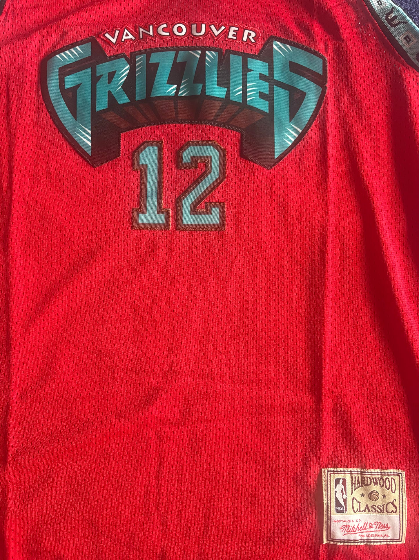 Memphis/Vancouver Grizzlies M&N NBA HardWood Classics Basketball Vest Large Morant 12