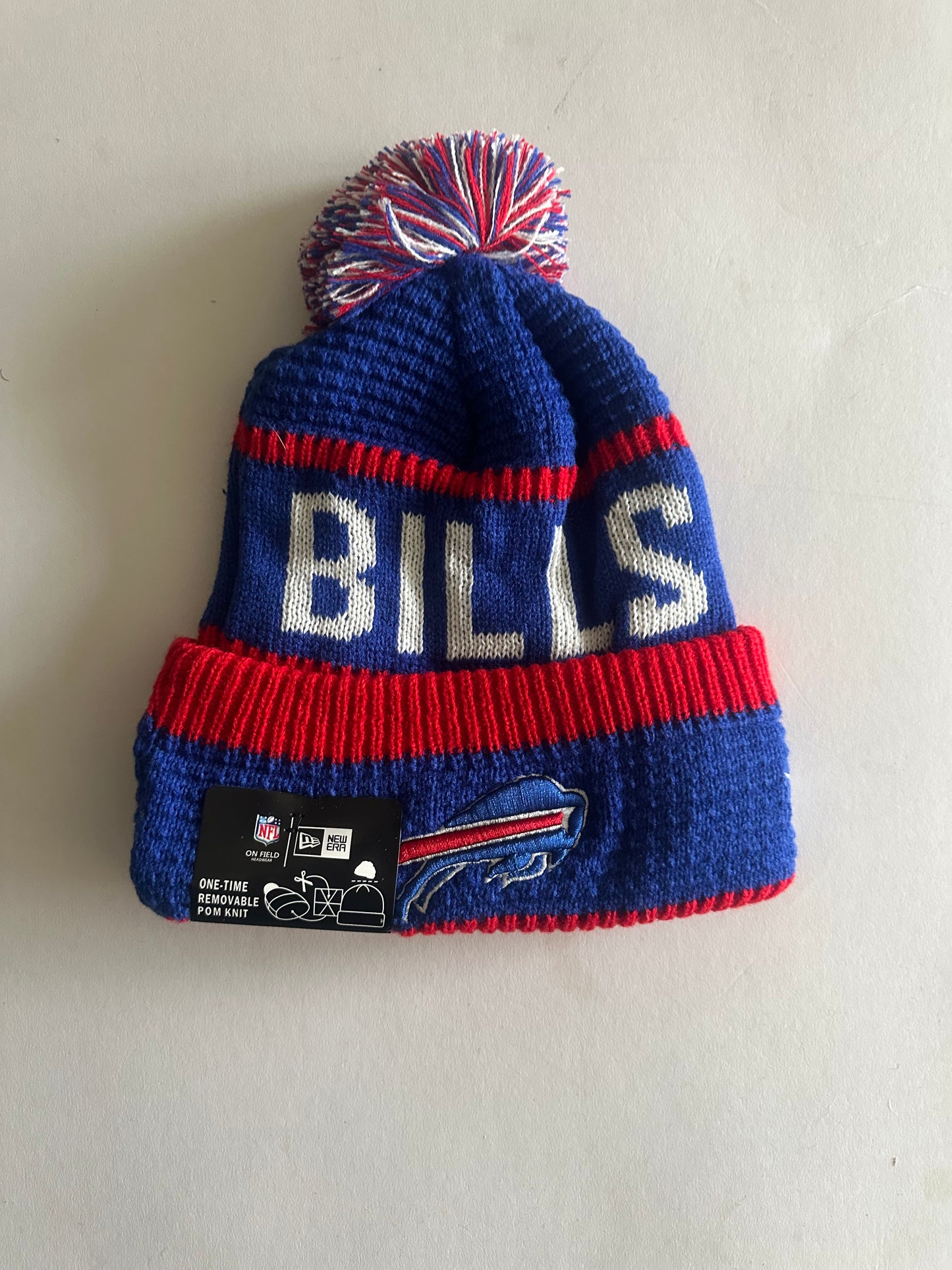 Buffalo Bills NFL Bobble Beanie Multi Colour With Tags on