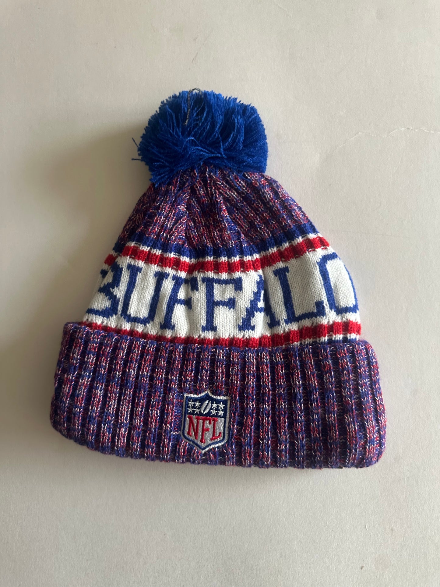 Buffalo Bills NFL Bobble Beanie Multi Colour With Tags on