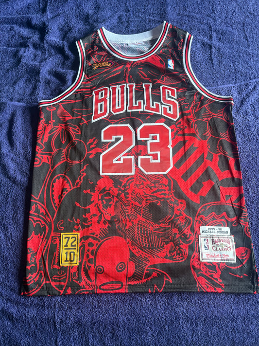 Chicago Bulls M&N NBA HardWood Classics Basketball Vest Large Jordan 23