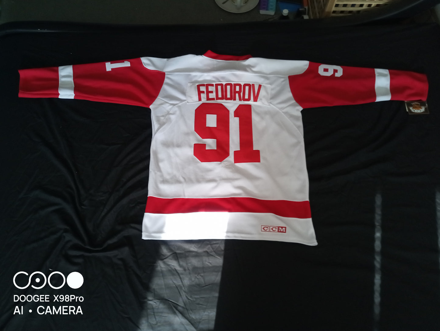 CCM Detroit Red Wings Federov Shirt White Large