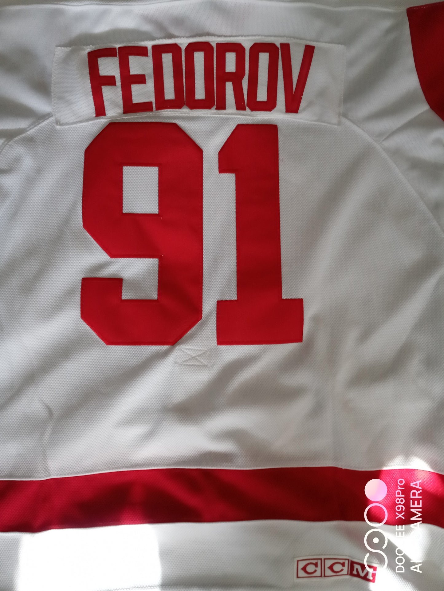 CCM Detroit Red Wings Federov Shirt White Large