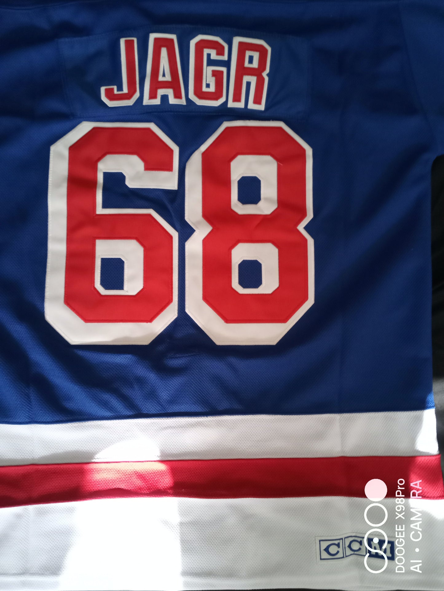 CCM New York Rangers Jagr Shirt Large Blue