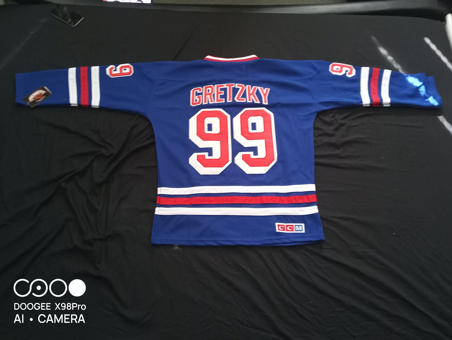 CCM New York Rangers Gretzky Shirt Blue Large