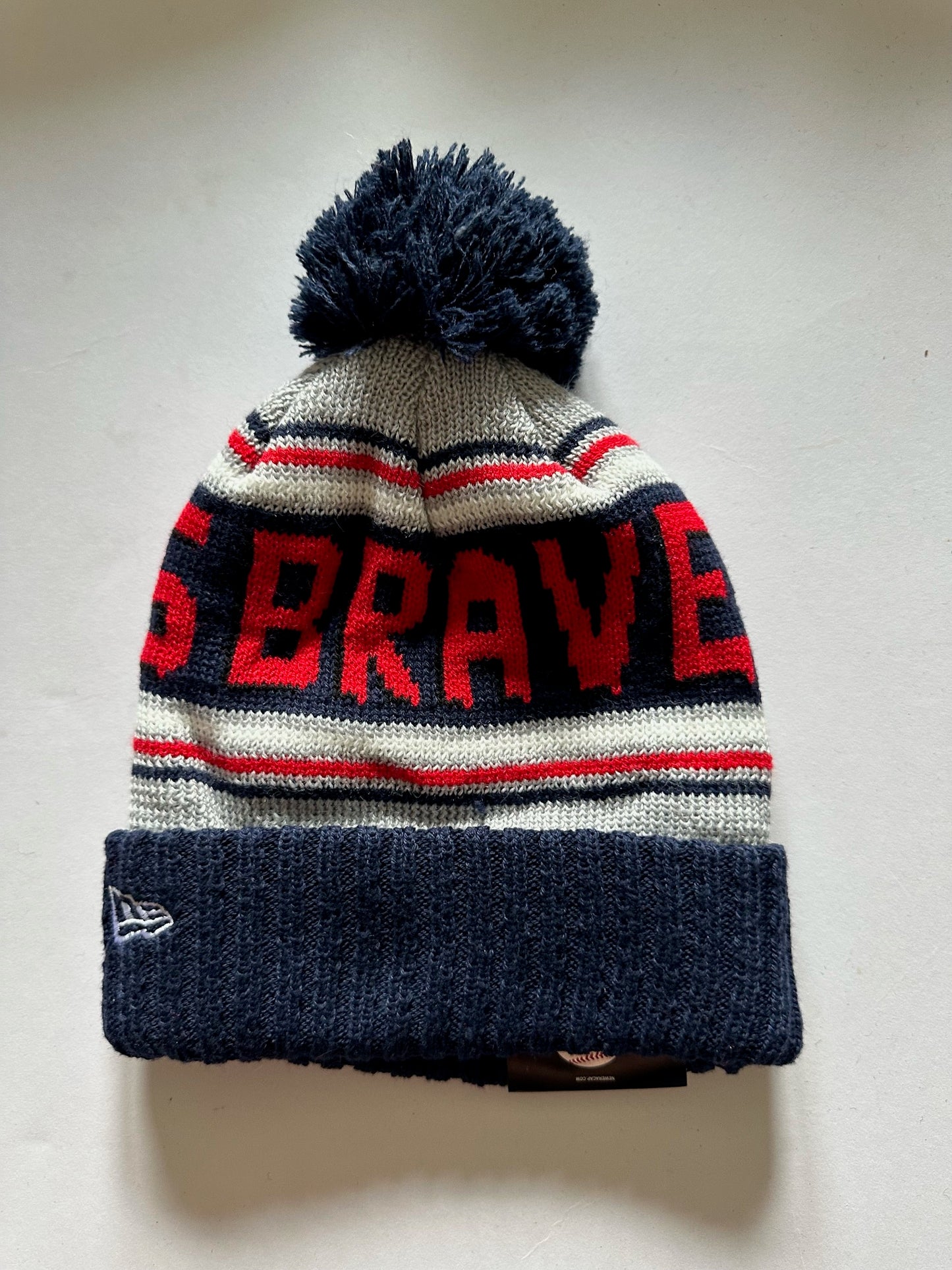 Atlanta Braves MLB Bobble Beanie Multi Colour With Tags on