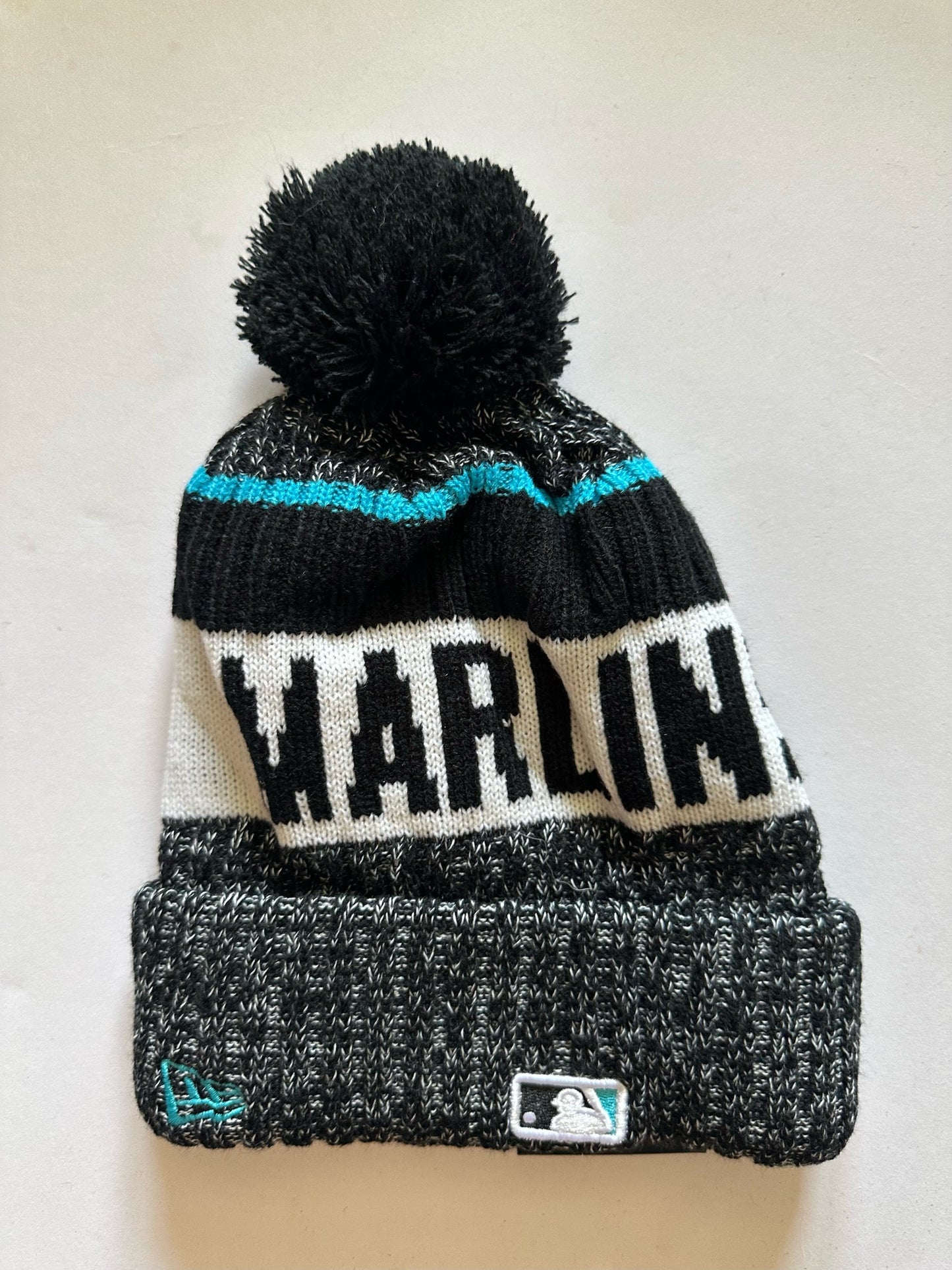 Miami Marlins MLB Bobble Beanie Multi Colour With Tags on