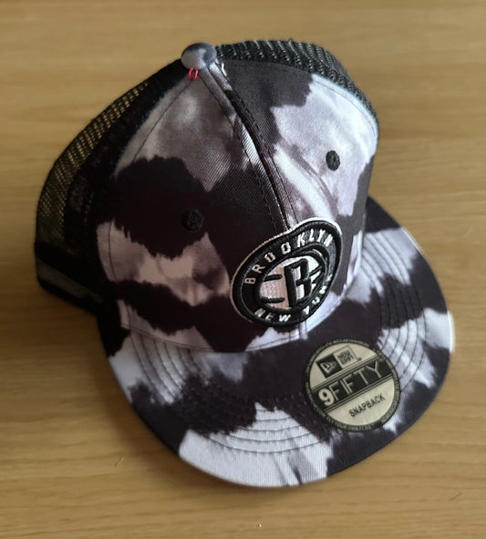 Brooklyn Nets NBA SnapBack Camo Baseball Cap Multicolour New With Sticker