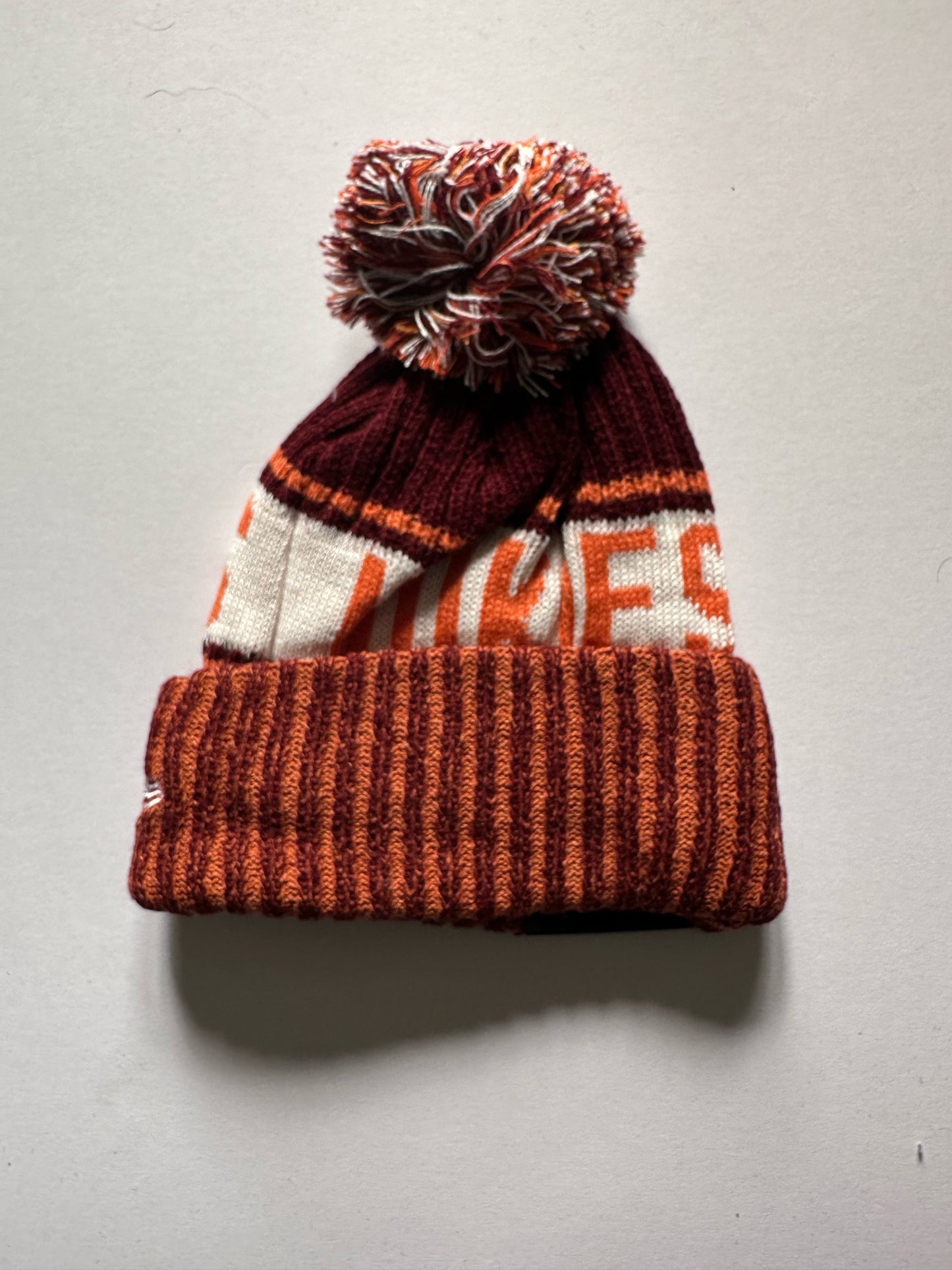 Virginia Tech Hokies NCAA Bobble Beanie Multi Colour Tags on