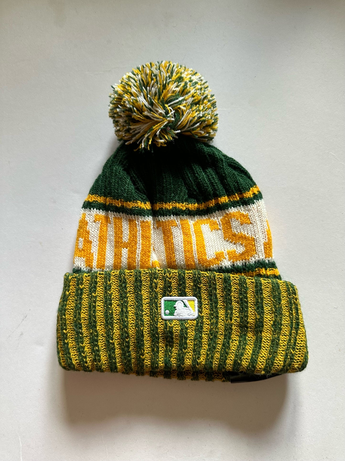 Oakland A's Athletics MLB Bobble Beanie Multi Colour With Tags on