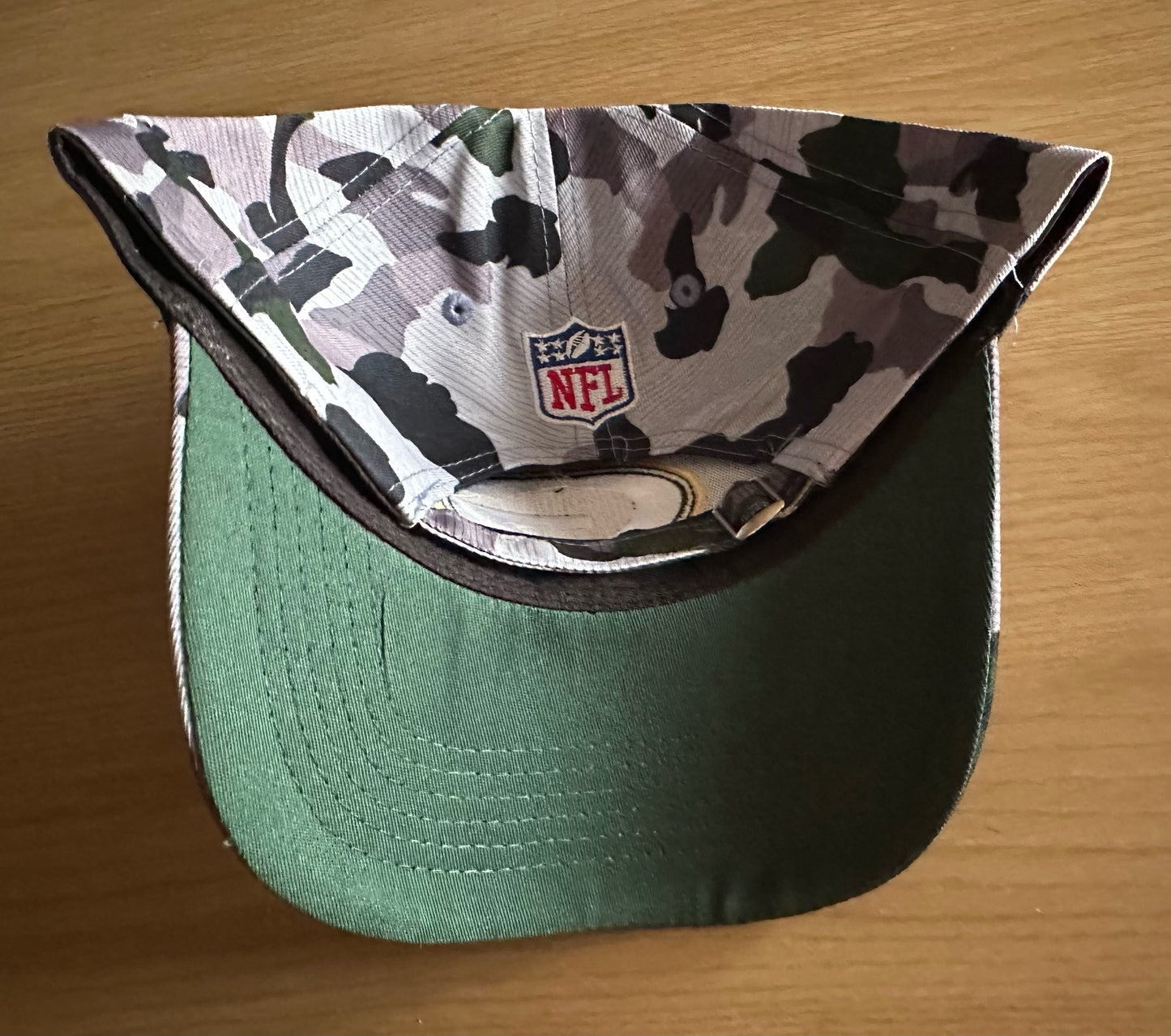 Green Bay Packers NFL Camo Baseball Cap Multicolour New With Sticker