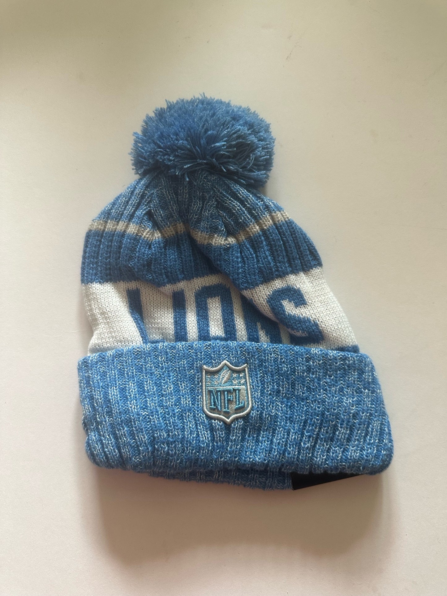 Detroit Lions NFL Bobble Beanie Multi Colour With Tags on