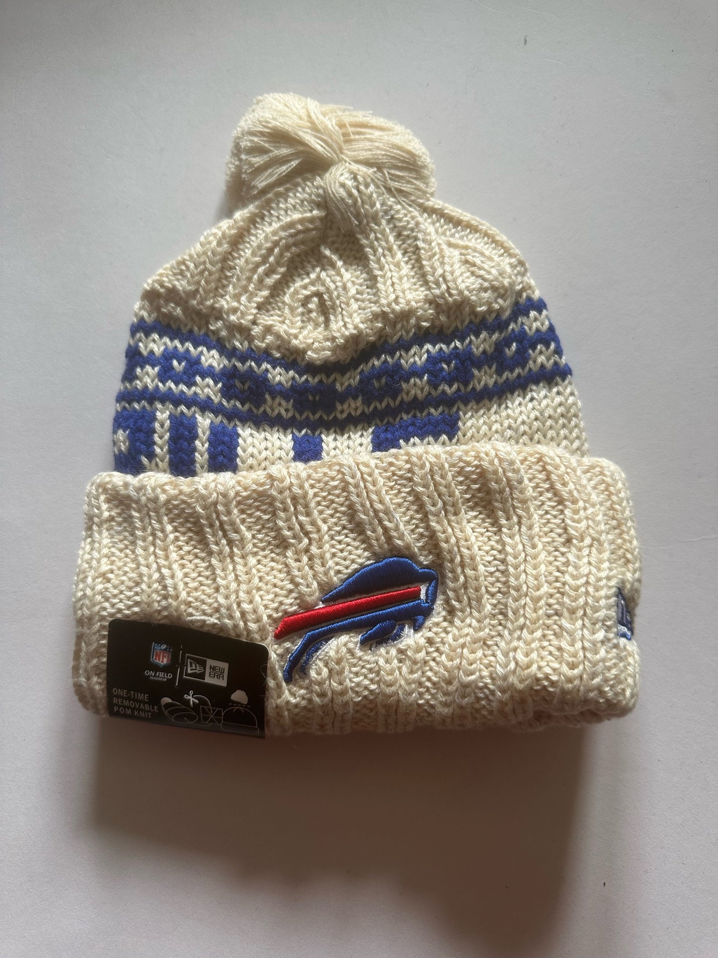 Buffalo Bills NFL Bobble Beanie Multi Colour With Tags on