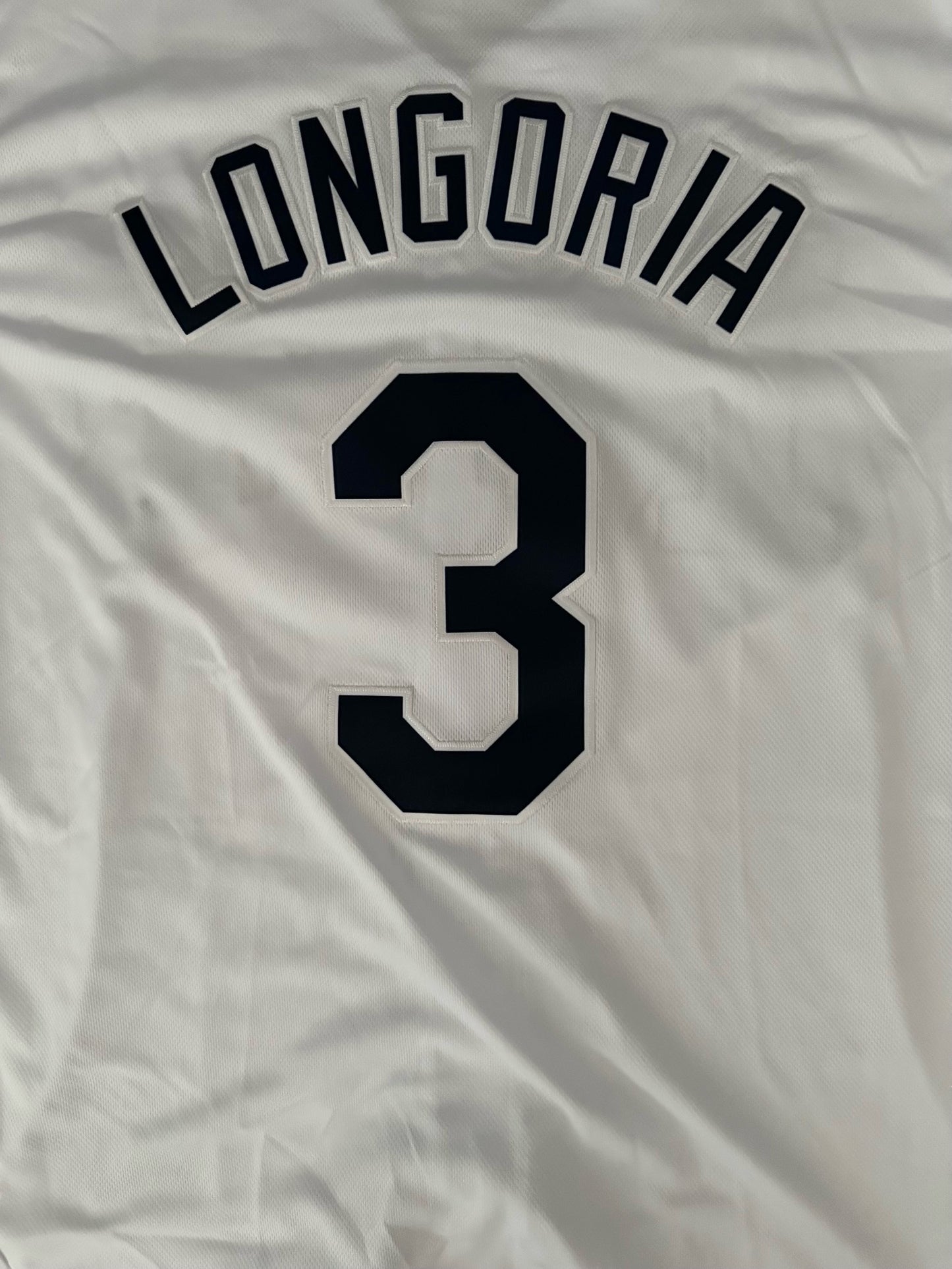Tampa Bay Rays MLB Baseball Shirt Large Longoria 3 White