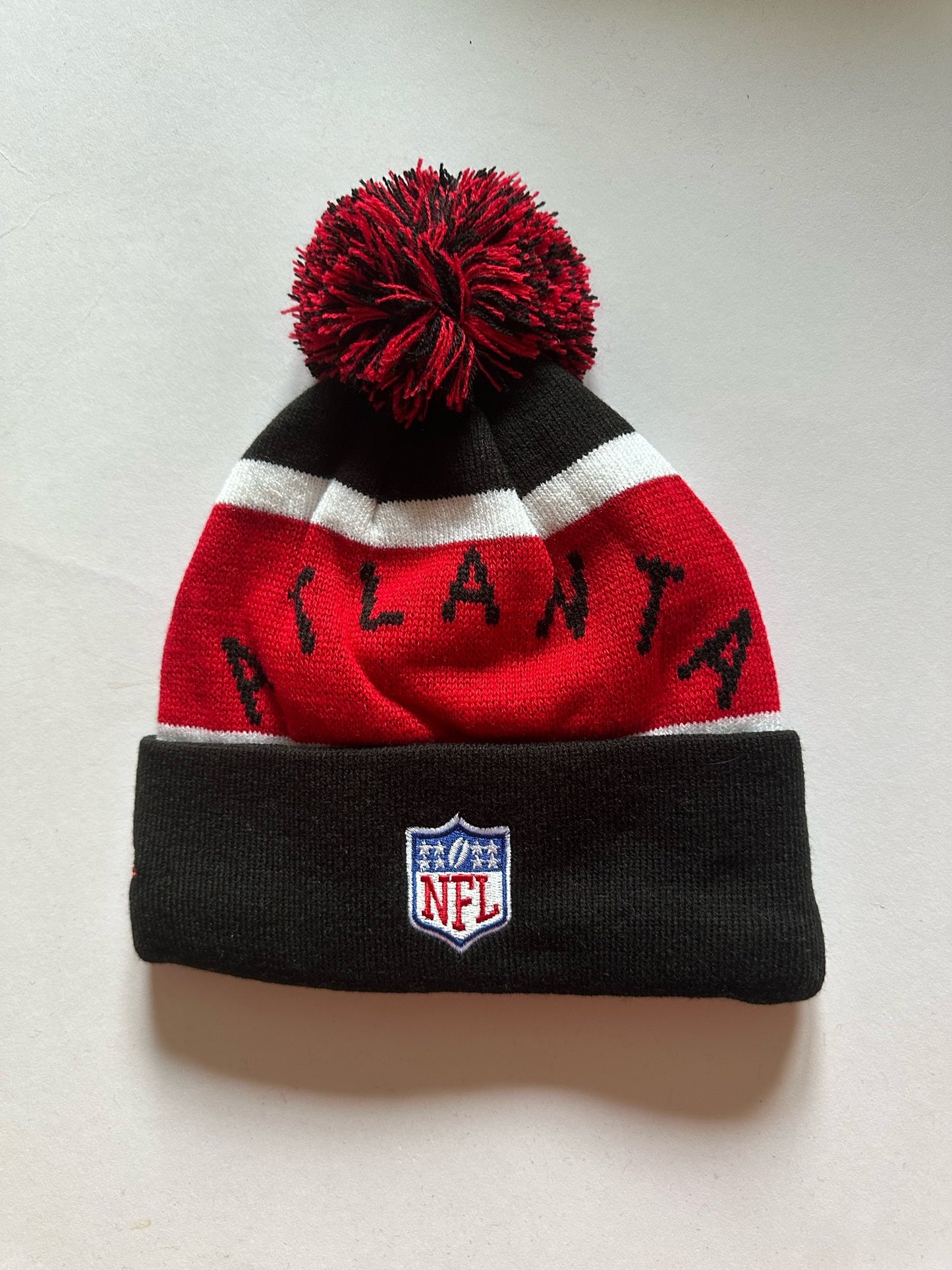 Atlanta Falcons NFL Bobble Beanie Multi Colour With Tags on