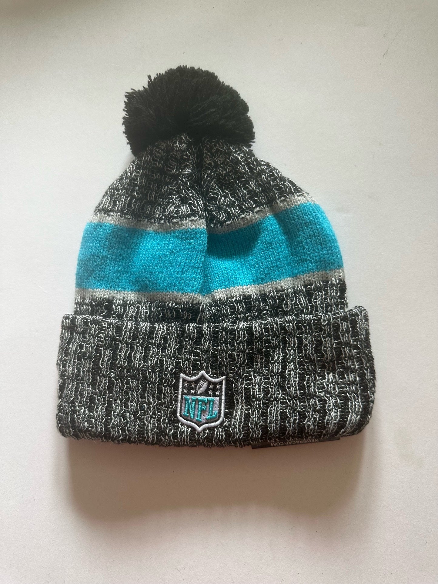 Carolina Panthers NFL Bobble Beanie Multi Colour With Tags on