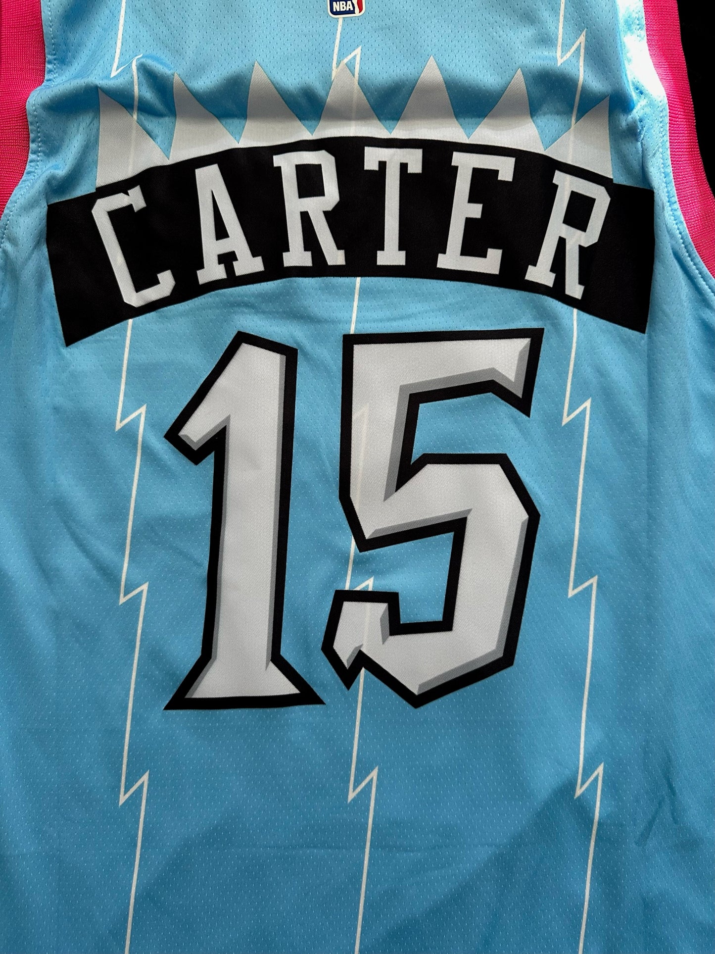 Retro Throwback Toronto Raptors/Tampa Carter Basketball Vest Large Blue