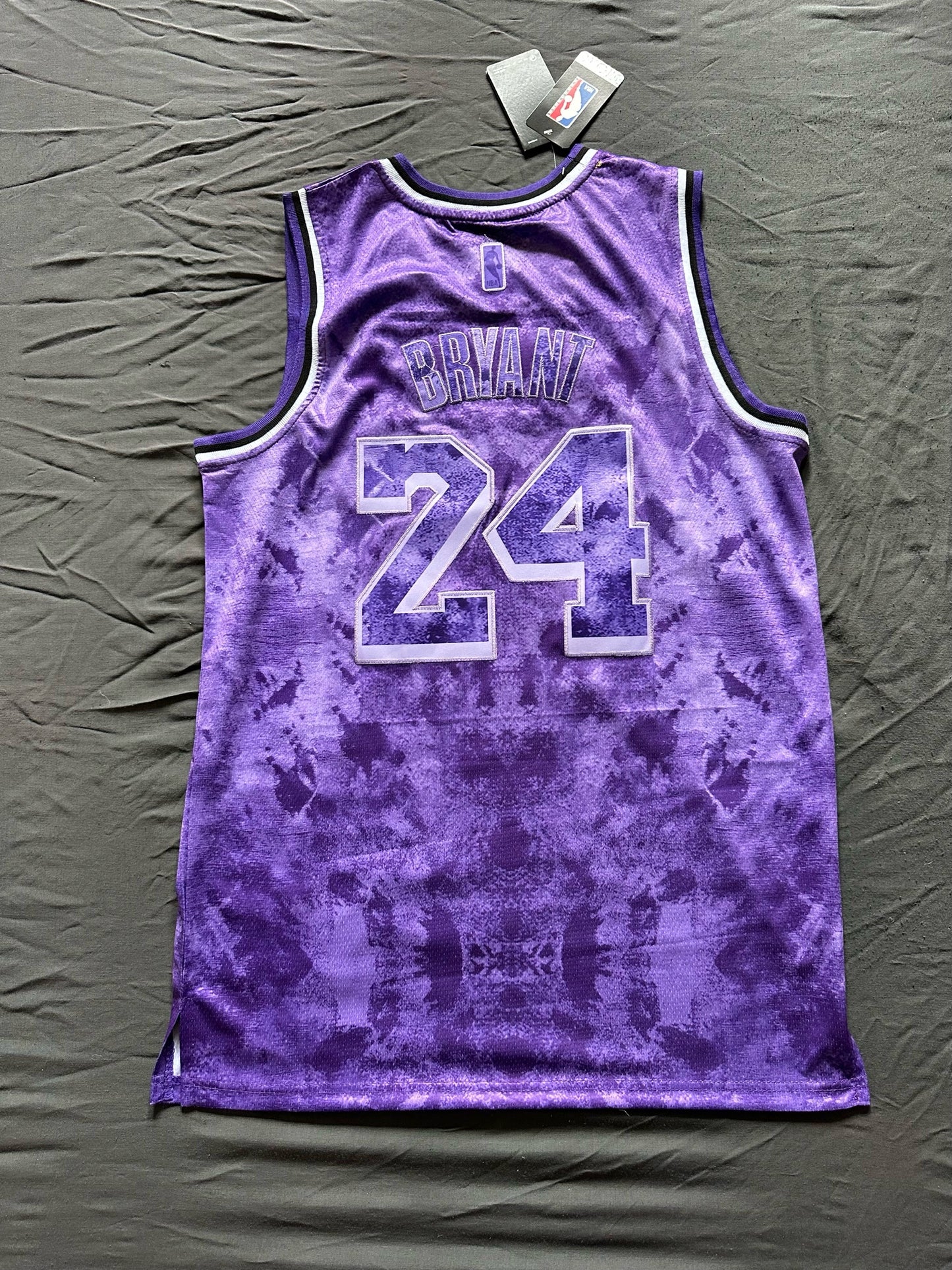 Retro Cloudy Basketball Vest Los Angeles Lakers Bryant Purple Large