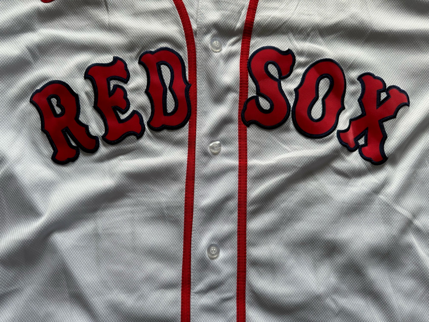 Boston Red Sox MLB Baseball Shirt Large Martinez 45 White