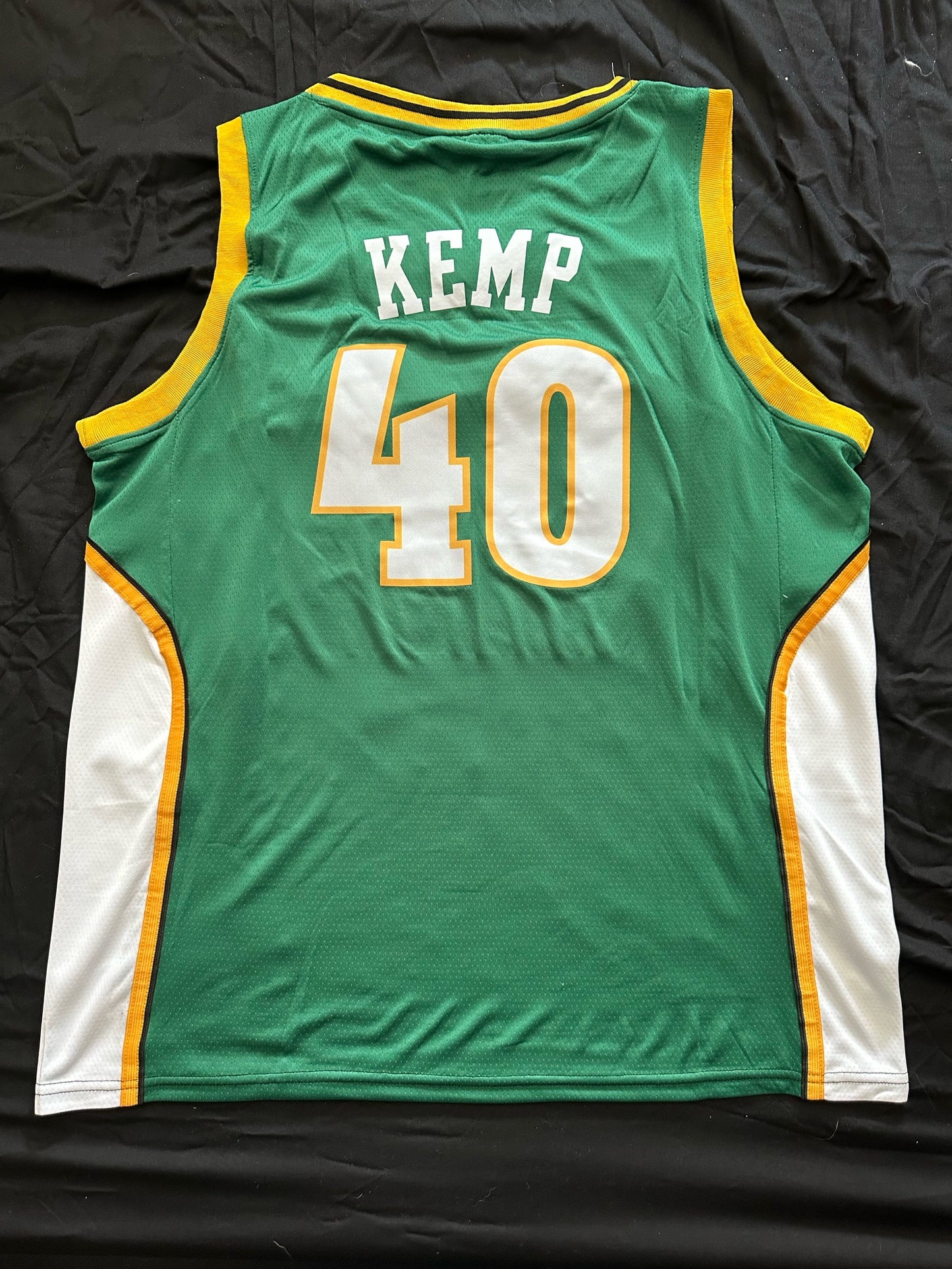 Retro Hardwood Classics Seattle Supersonics Kemp Basketball Vest Large