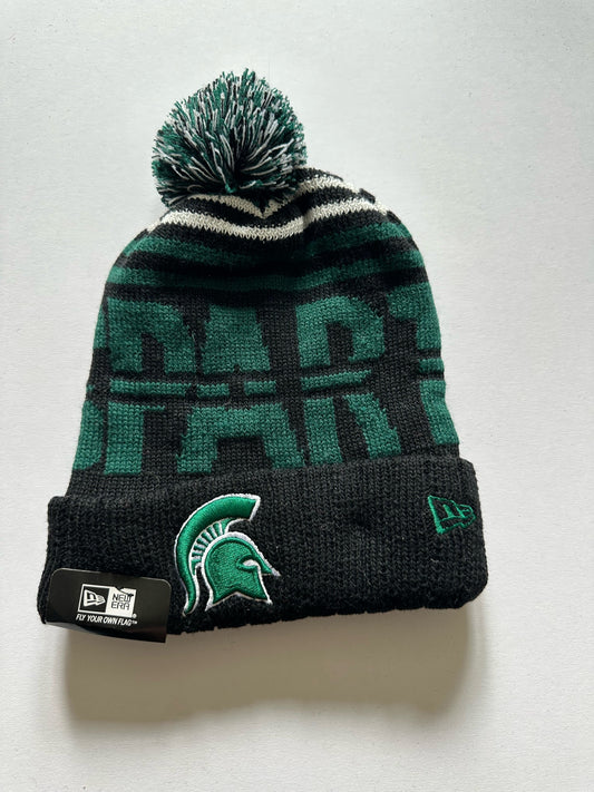 Michigan State Spartans MSU NCAA Bobble Beanie Multi Colour Tags on