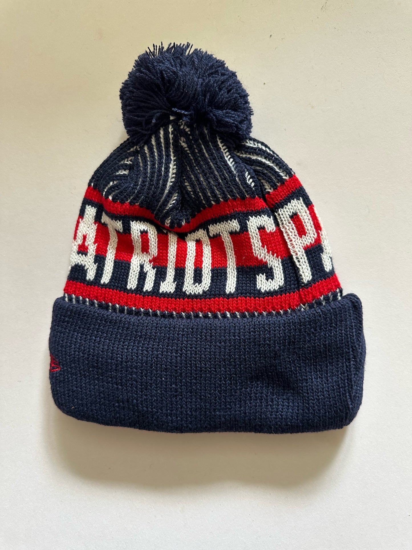 New England Patriots NFL Bobble Beanie Multi Colour With Tags on