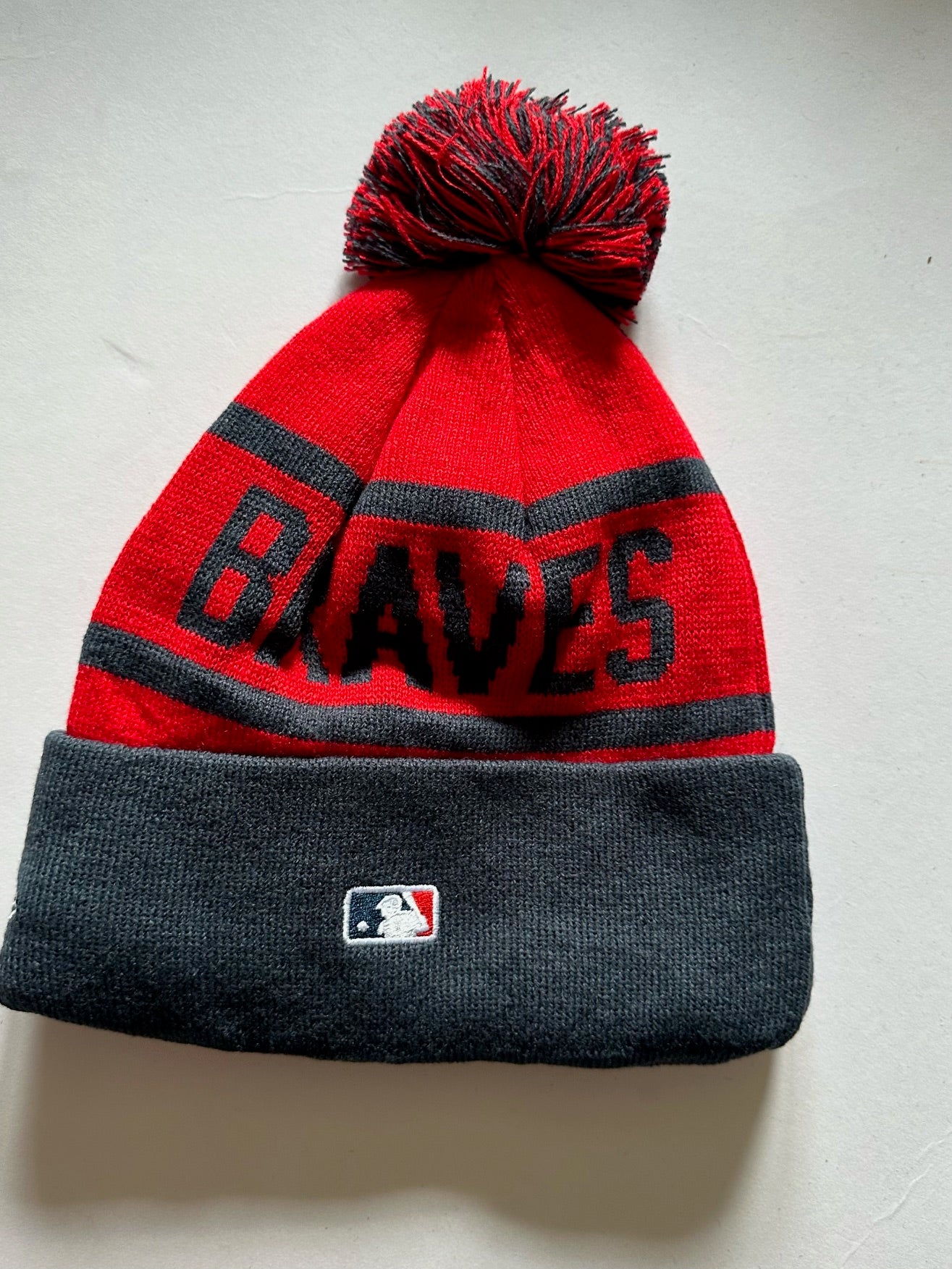 Atlanta Braves MLB Bobble Beanie Multi Colour With Tags on