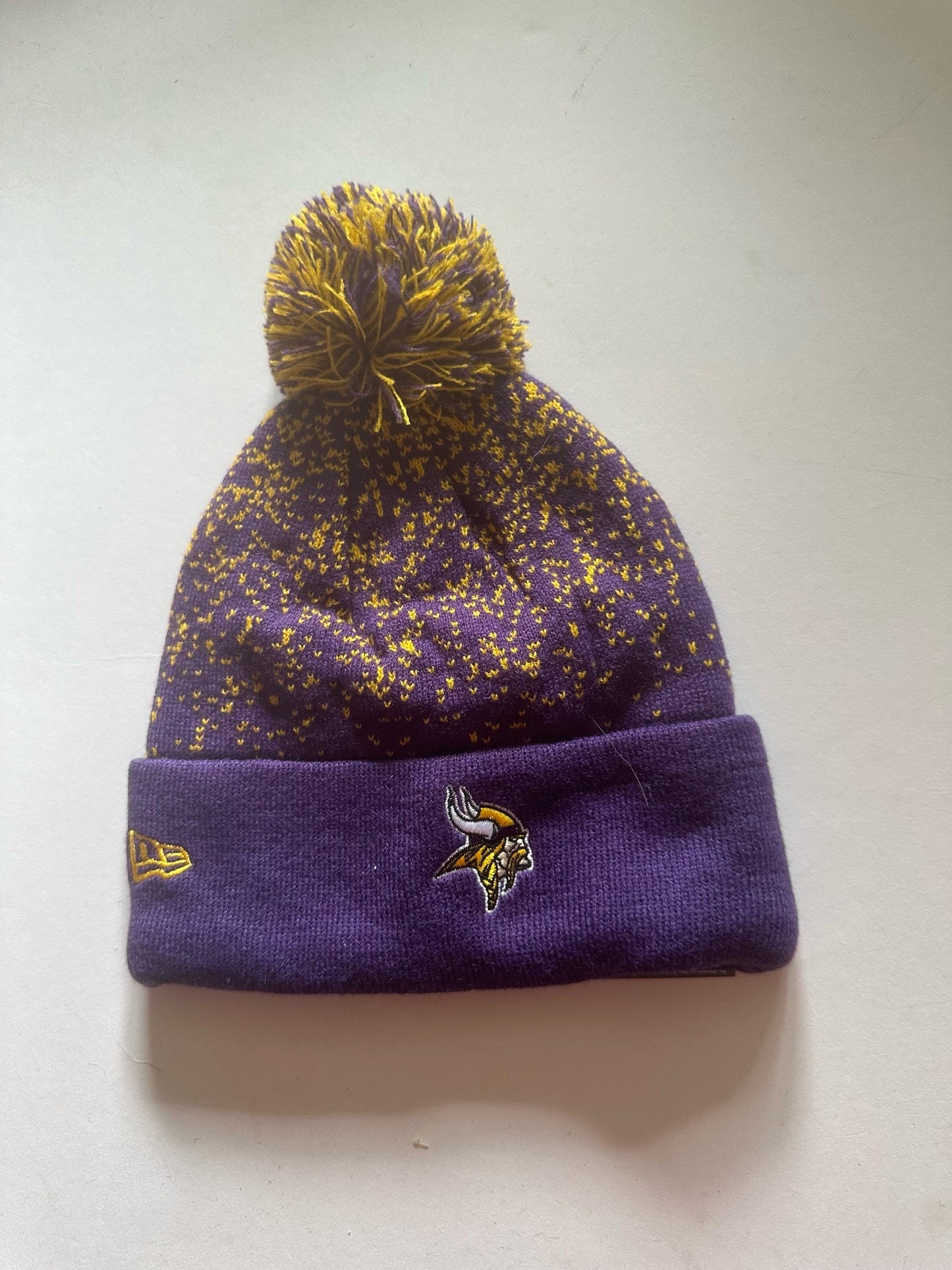 Minnesota Vikings NFL Bobble Beanie Multi Colour With Tags on
