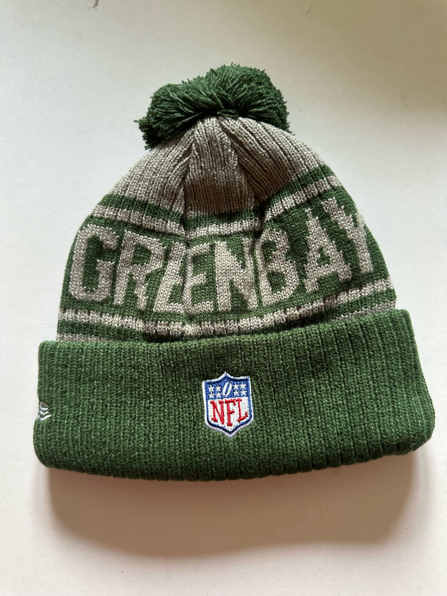 Green Bay Packers NFL Bobble Beanie Multi Colour With Tags on