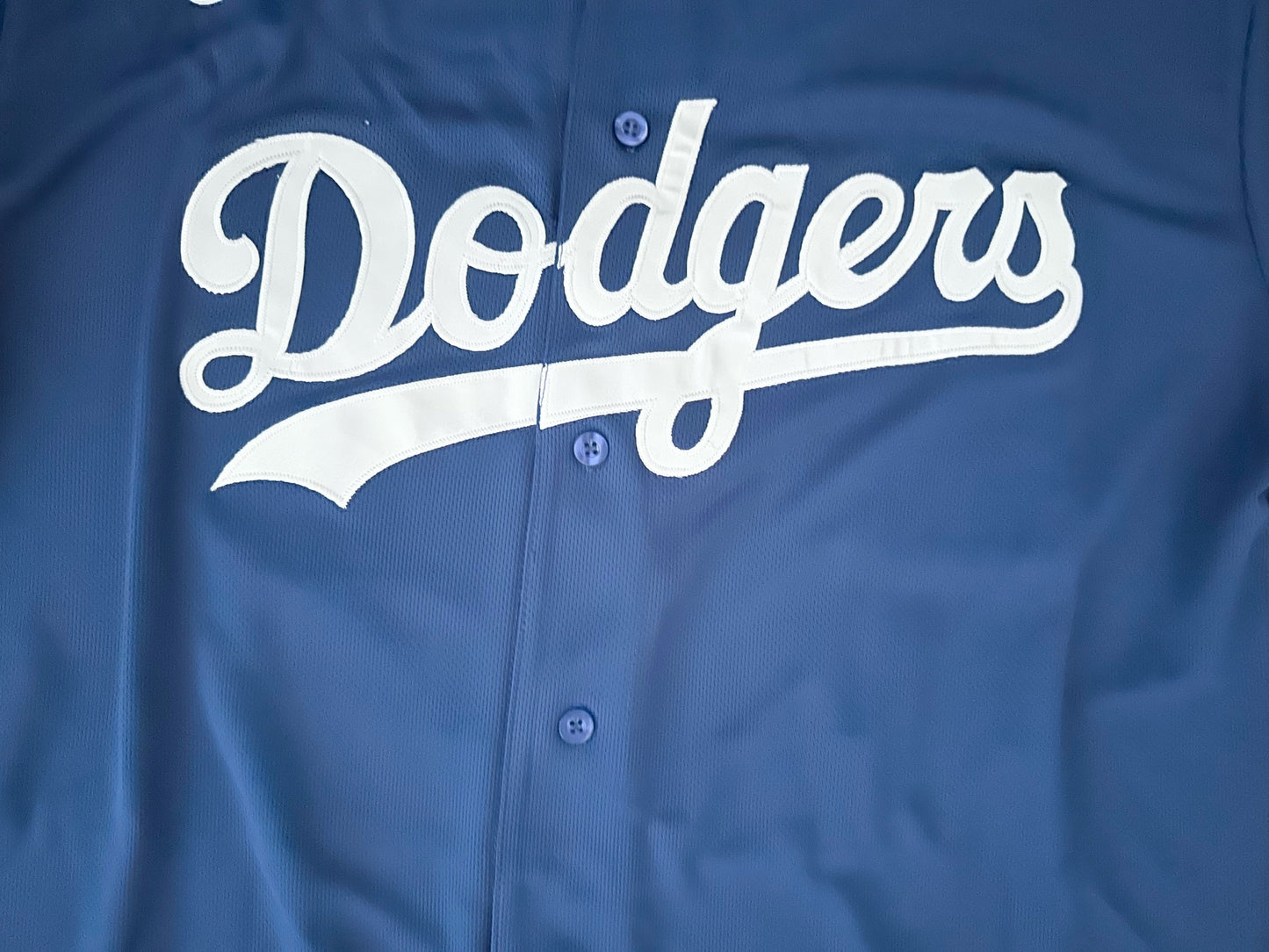Los Angeles LA Dodgers MLB Baseball Shirt Large Betts 50 Blue