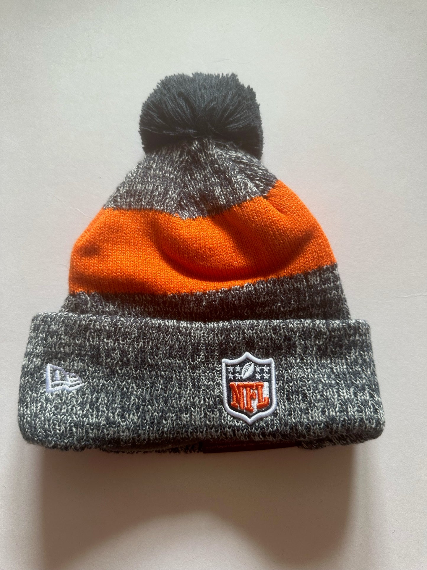 Denver Broncos NFL Bobble Beanie Multi Colour With Tags on
