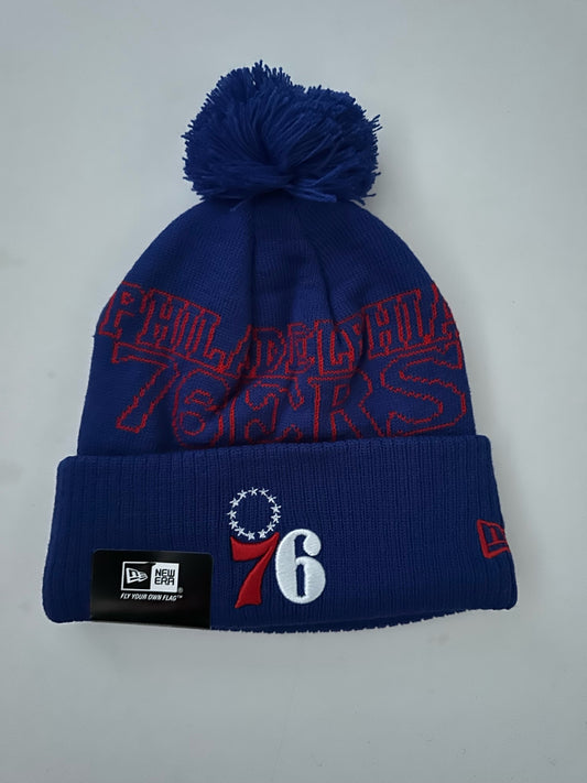 Philadelphia 76ers NBA Bobble Beanie Multi Colour With Tags on
