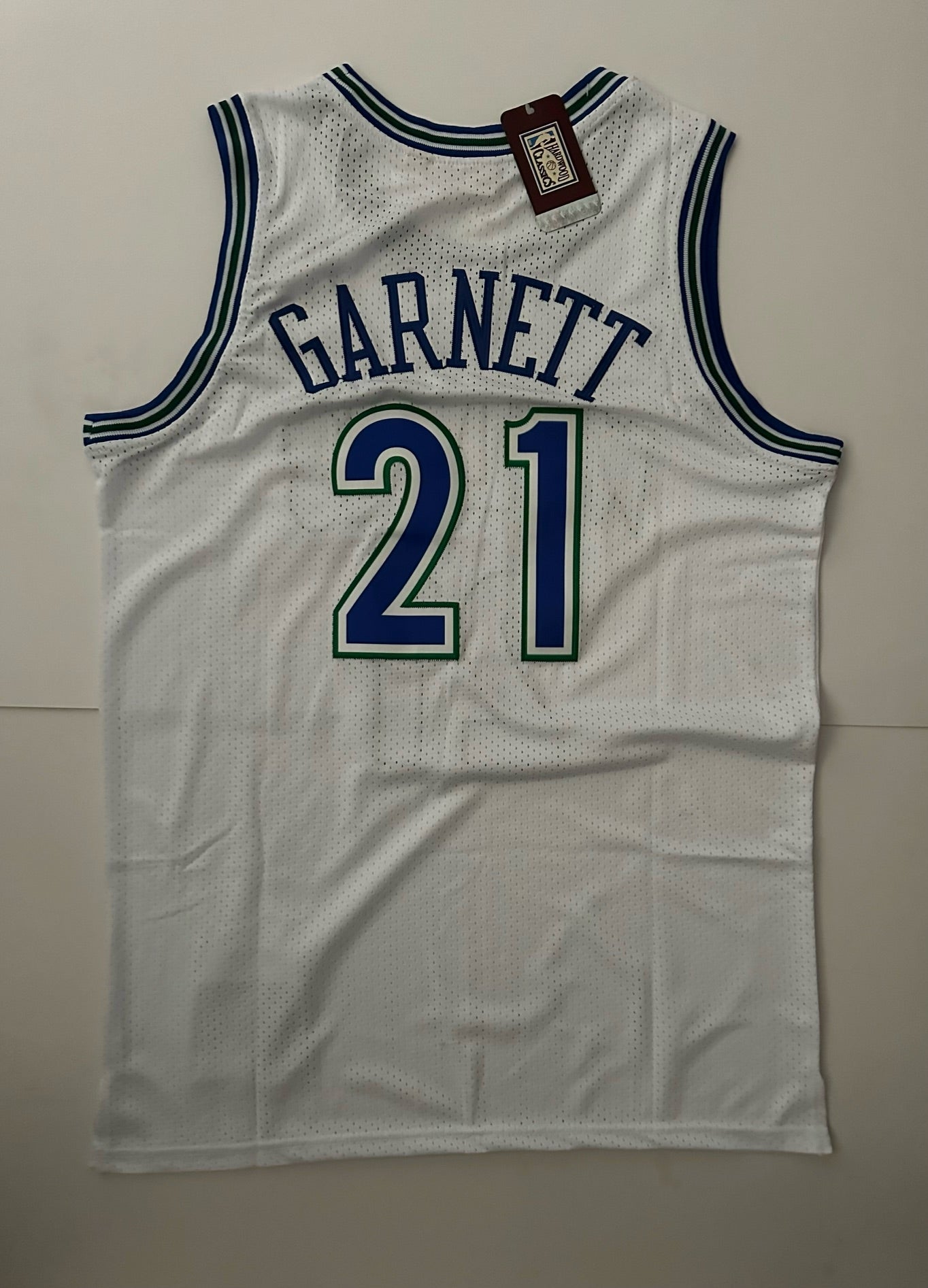Minnesota Timberwolves NBA Hardwood Classics Basketball Vest Large Garnett White 21
