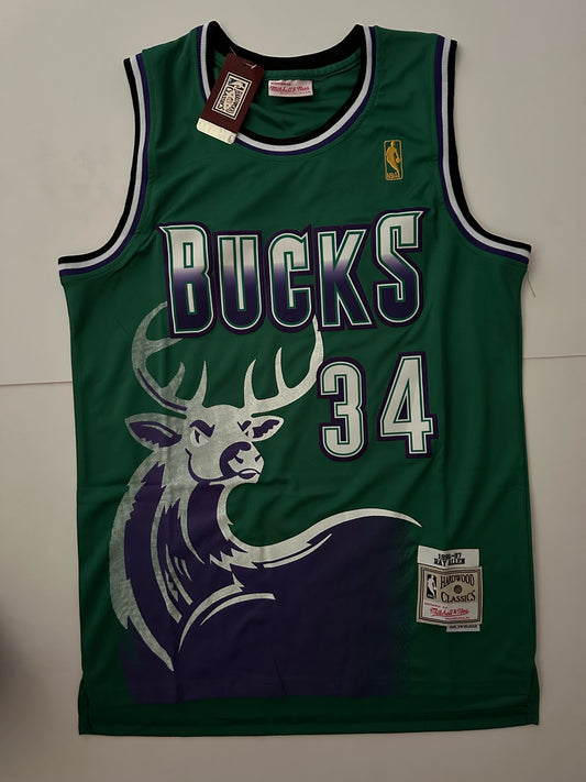Milwaukee Bucks NBA Hardwood Classics Allen Basketball Vest Large 34 Green