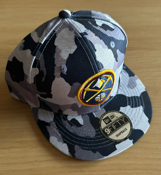 Denver Nuggets NBA SnapBack Camo Baseball Cap Multicolour New With Sticker