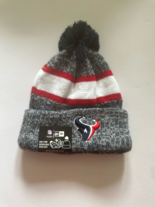 Houston Texans NFL Bobble Beanie Multi Colour With Tags on