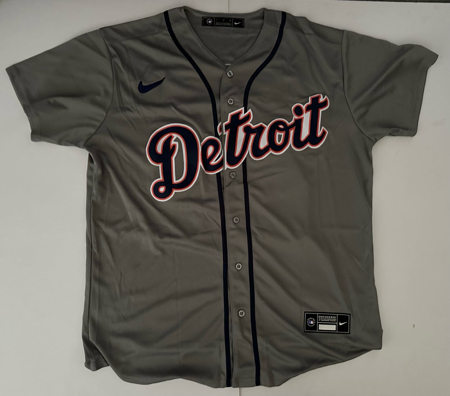 Detroit Tigers MLB Baseball Shirt Large Cabrera 24 Grey