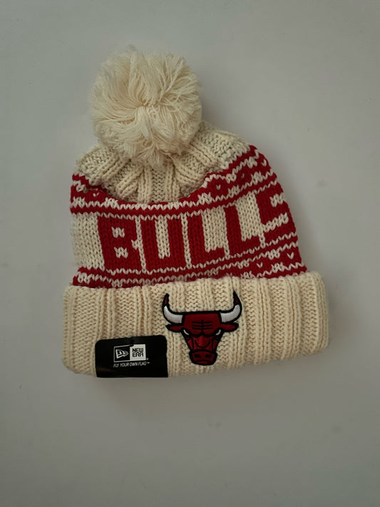 Chicago Bulls NBA Bobble Beanie Multi Colour With Tags on