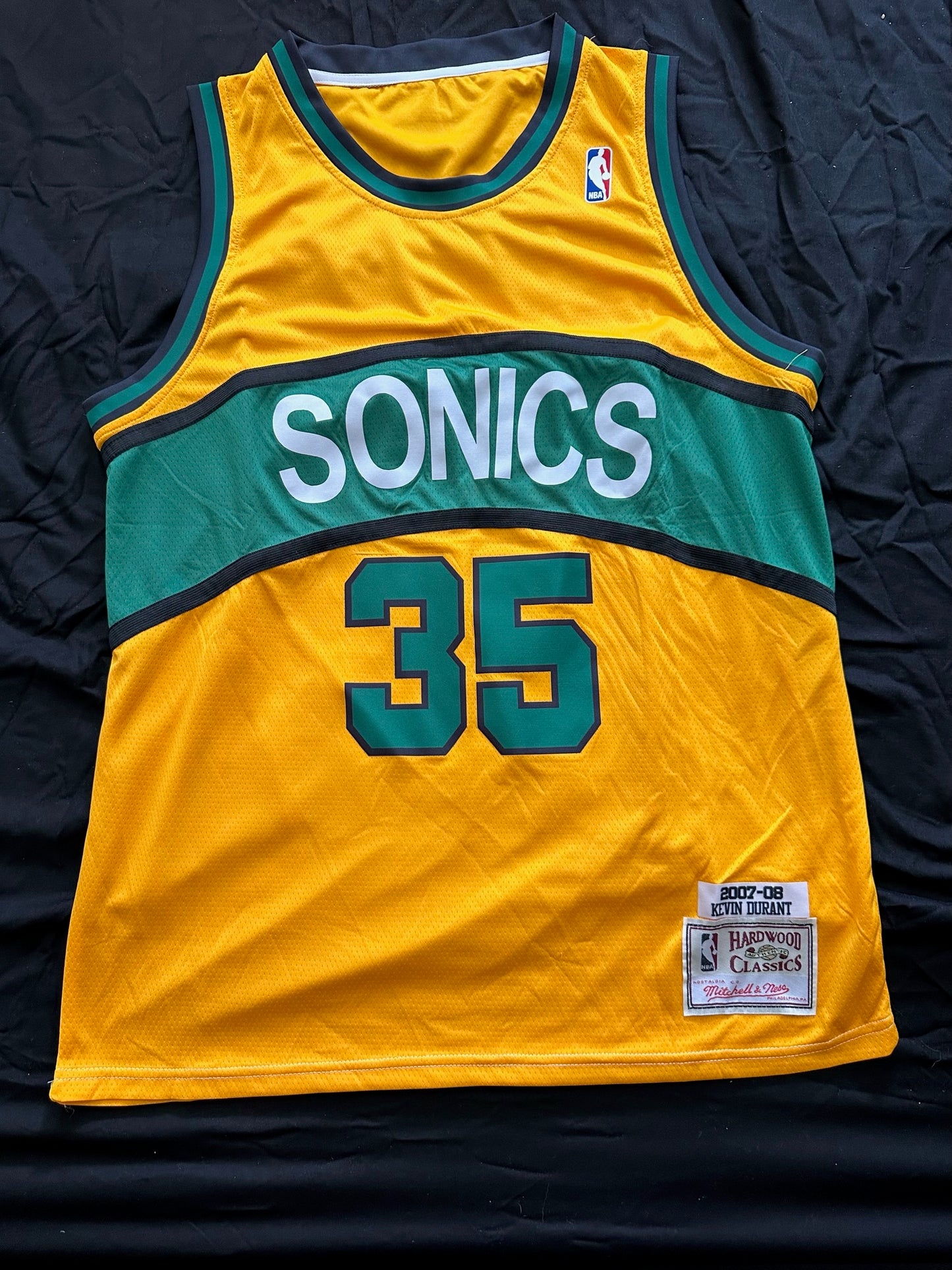 Retro Hardwood Classics Seattle Supersonics Durant Basketball Vest Large